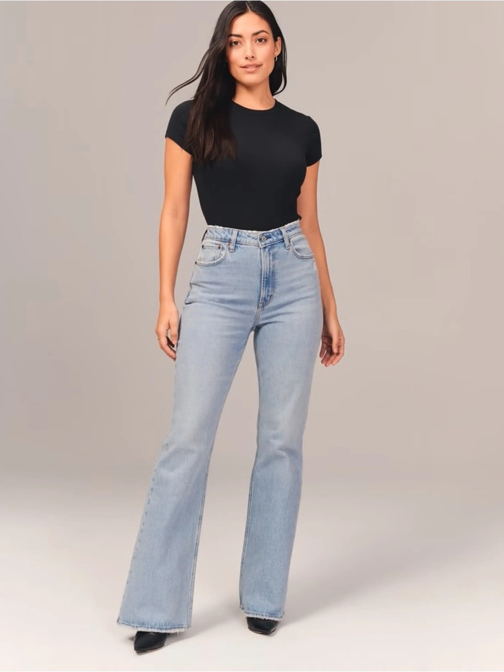 Abercrombie & Fitch Curve Love The Vintage Flare High Rise jeans size 27/ 4R